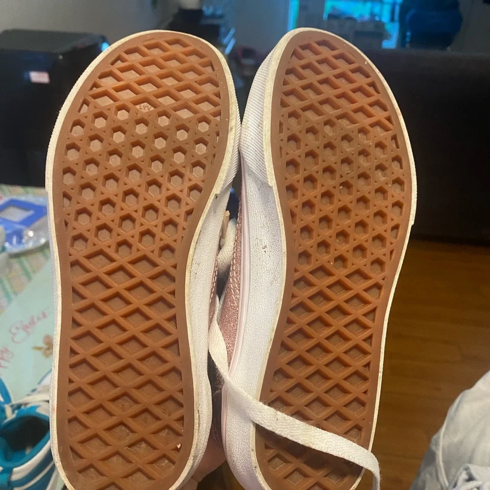 Sparkly Pink and White Sneakers - Picture 9 of 9